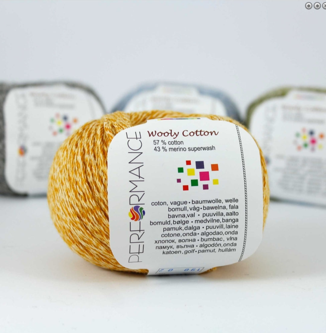 Wooly Cotton Performance, 50g-140m wool cotton blend yarn