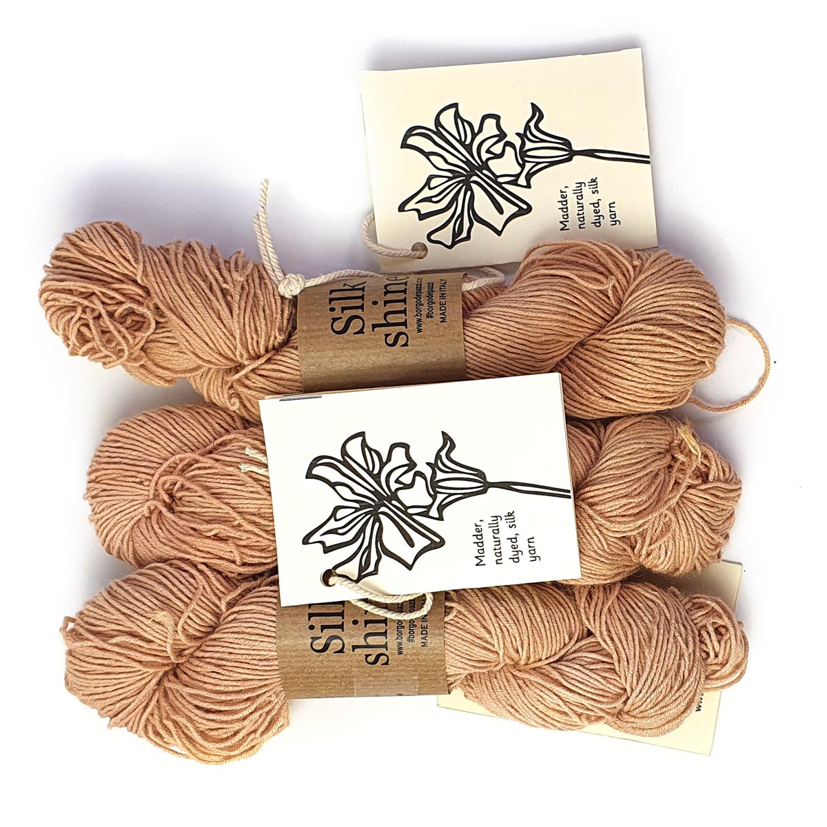 100% silk yarn hand-dyed by Christiana Vardakou, 50 gr- 150 m