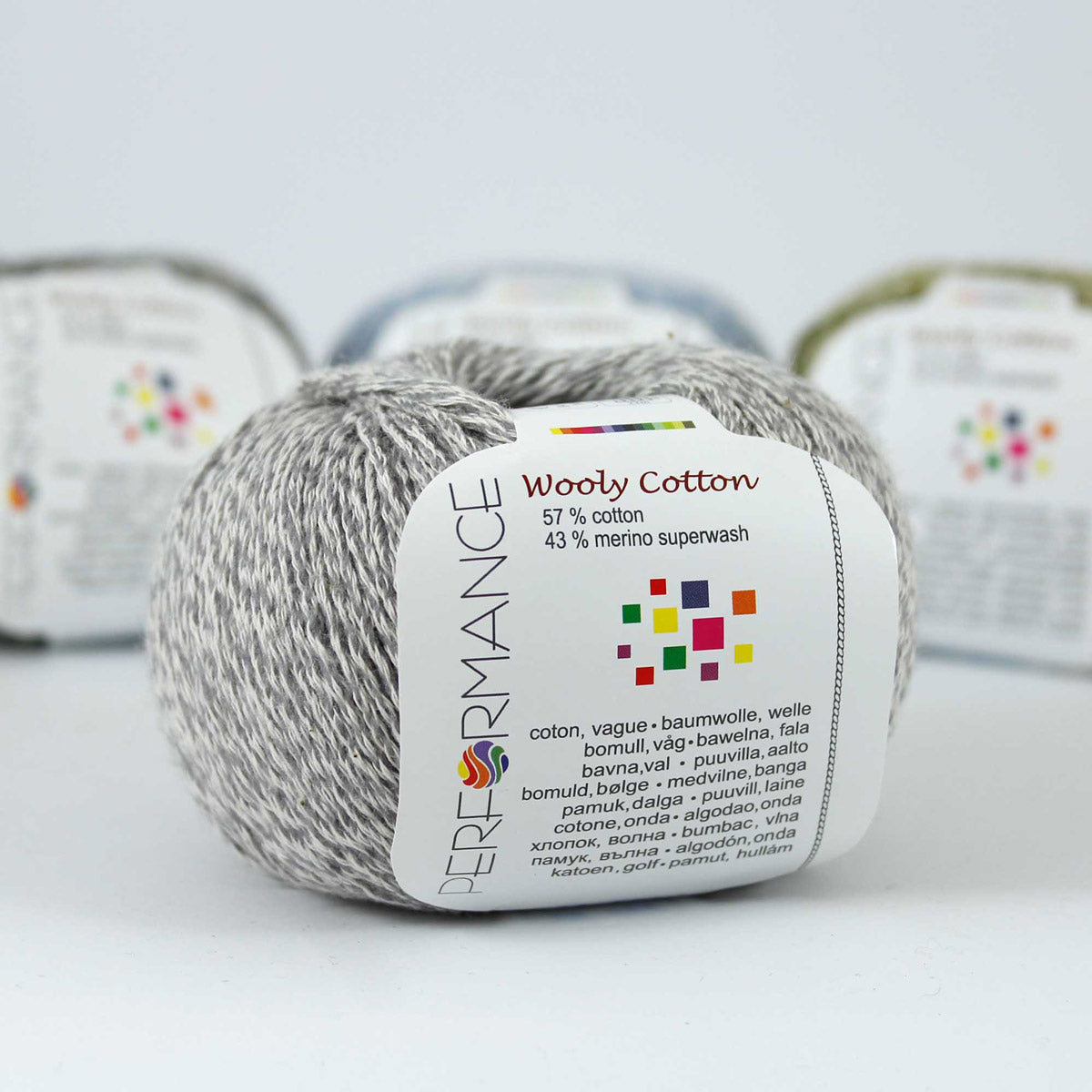 Wooly Cotton Performance, 50g-140m wool cotton blend yarn